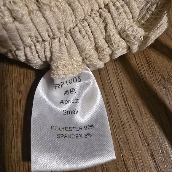 Apricot Ruched Mini‎ Dress - Picture 3 of 3